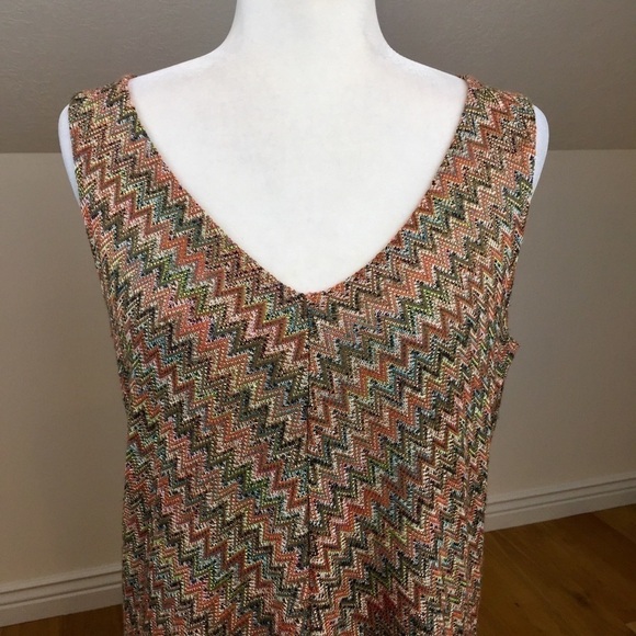 Anthropologie Maeve Swingy Chevron Westwater Dress - Picture 5 of 11